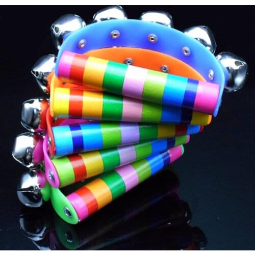 Safety Kids Baby Teether Hand Shake Bell Ring Funny Multi Color Educational Toys Attracting Childrens Attention Educational Toy