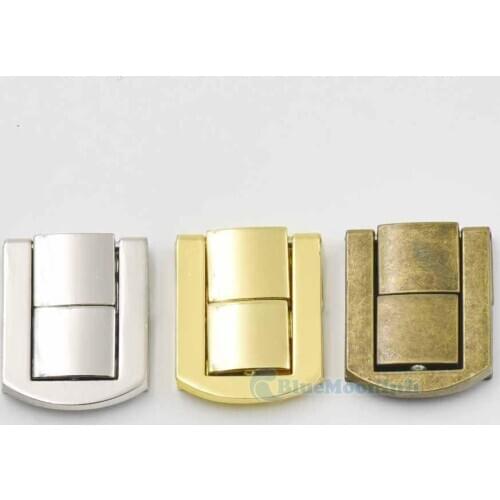 10 Sets Metal Closure Catch Use for Drawbolt Closure Box chest Suitcase Bag Case 3 Color For Choice