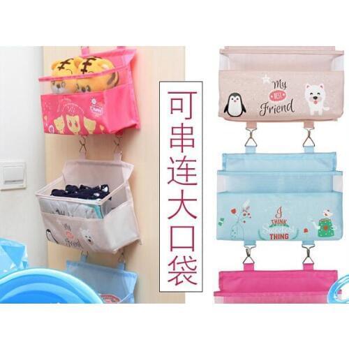 Baby Bedside Clothes Organizer Wall Toy Storage Bag Door Behind Hanging Bag