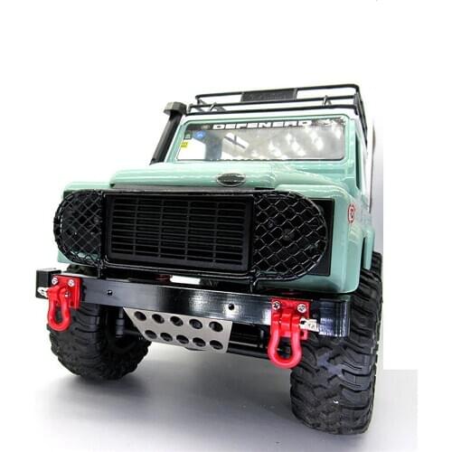 For MN D90 D91 D99S RC Climbing Car Modification Parts Metal Front Bumper Guard Plate Center Net Mesh Bottom Plate Rescue Buckle