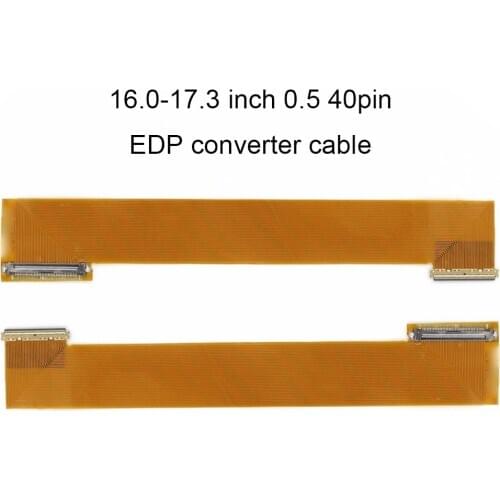 Computer cables 16.0 17.3 inch 0.5 40P EDP Laptop LCD LED Screen Converter Cable left to right 40 pin Adapter Connector New