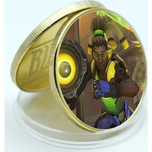 Lucio Correia Dos Sa Game Overwatch 24k Gold Plated Metal Coin Art Ornament Worth Collection