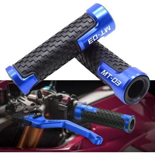 Motorcycle 7/8"22mm Aluminum Anti-Slip Handle Bar Handlebar Hand Grips For YAMAHA MT03 MT 03 2015-2017 2018 2019 2020 2014 2013