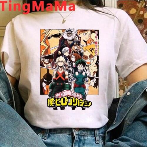 My Hero Academia Boku No Hero Academia Midoriya Izuku Deku top tees male ulzzang vintage couple clothes t-shirt clothes ulzzang