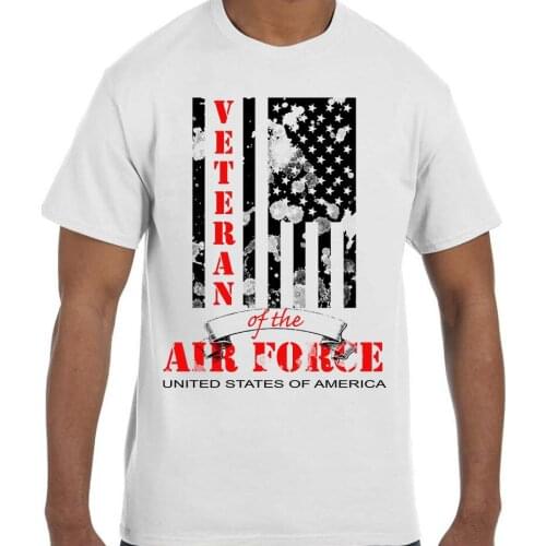 Short Sleeve for Men Clothing Summer Veteran 4th of July Partriotic Tshirt Veteran of The Air Force American Flag Tee Shirt
