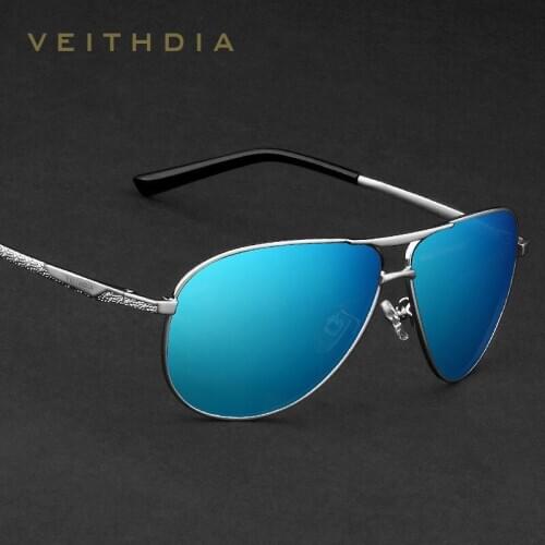 VEITHDIA Brand Mens Sunglasses Polarized Mirror Lens Driving Fishing Eyewear Accessories Driving Sun Glasses For Men 2556