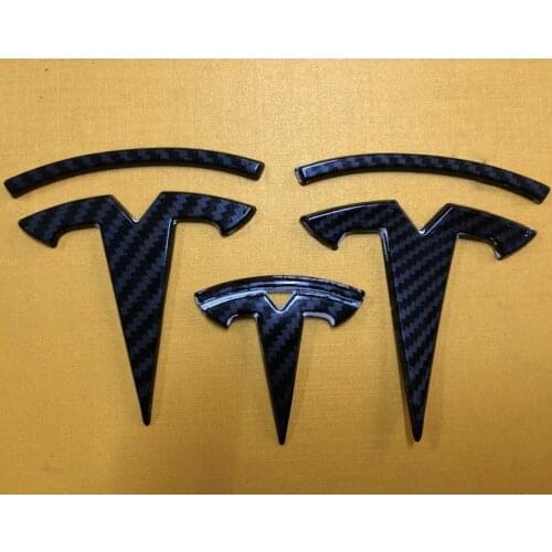 Tesla Model 3 Car Original Logo Metal Replacement Sticker Logo Replacement Logo Sticker Accessories Front And Rear Luggage Logo