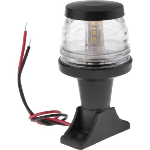 Professional Fixed Mount Marine All Round LED Navigation Anchor Light 360 Degree White 4inch
