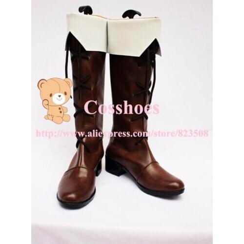 Custom made Finland Shoes boots from Axis Powers Hetalia Cosplay