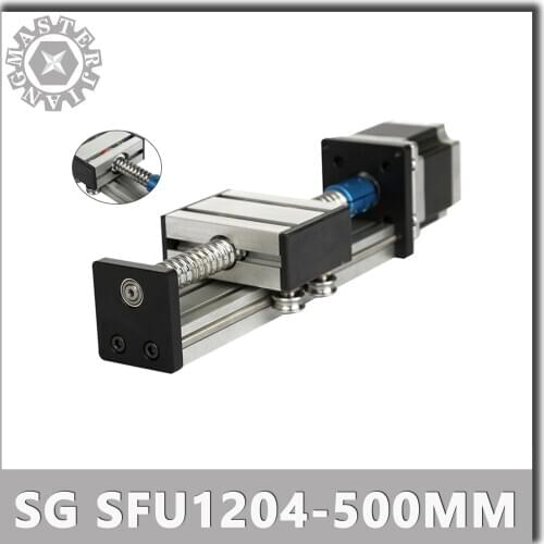 SG Stage C SFU1204 Linear Guide Rails Linear Actuator System Module Table Ball Screw 500mm Travel Length