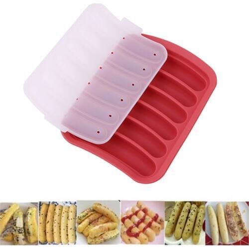 Silicone Hot Dog Mould Diy Homemade Sausage Molds Hot Dog Sausage Stuffer Baking Tools For Meat For a Sausage Making Machine