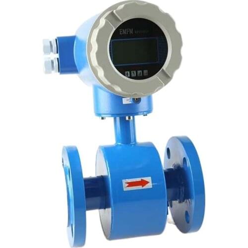 DN50 Blue Rlectromagnetic Flowmeter Is Suitable For Raw Water