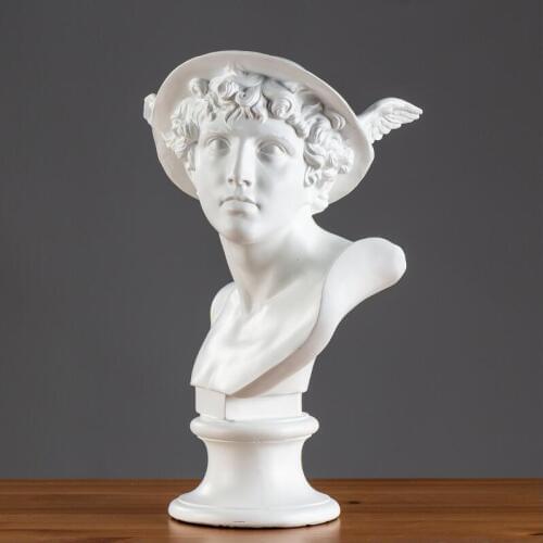 Nordic David Figure Plaster Sculpture Decoration Home Livingroom Table Furnishing Crafts Office Model Room Figurines Ornaments