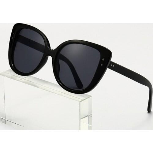 2021 New Cat Eye Big Frame Woman Sunglasses Men Fashion Vintage Design Sun Glasses Classic Brand Plastic Sun Eyewear Uv400