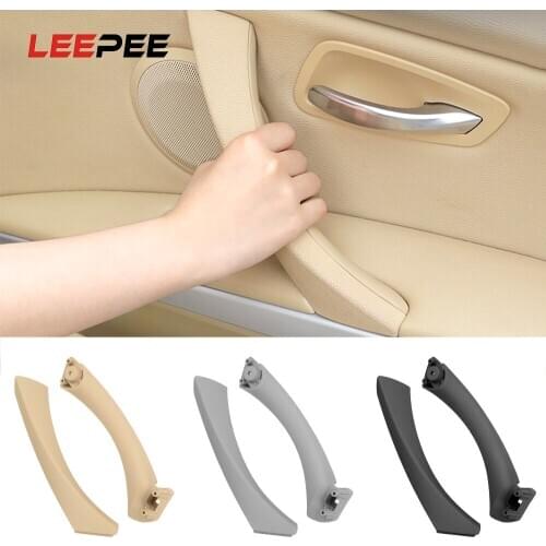 LEEPEE Car Inner Handle Auto Door Panel Pull Trim Cover Left/Right For BMW 3 series E90 E91 316 318 320 325 328 Gray/Beige/Black