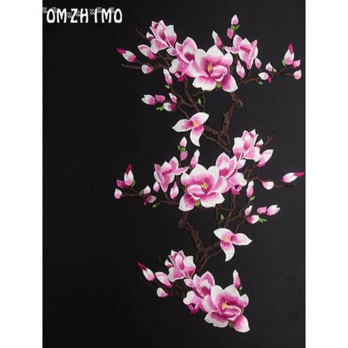 Water Soluble Flower Embroidery Large Applique Patch Lace Fabric Sew On Cloth Dress Decoration Accessory Diy sewing