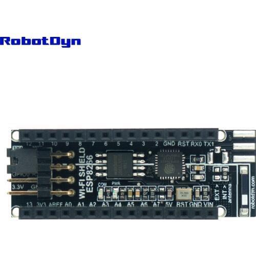 RobotDyn Nano V3 Wi-Fi Shield - ESP8266, 32Mbit (4Mbyte) Flash, Internal antenna compatible with Arduino NANO for DIY Electronic