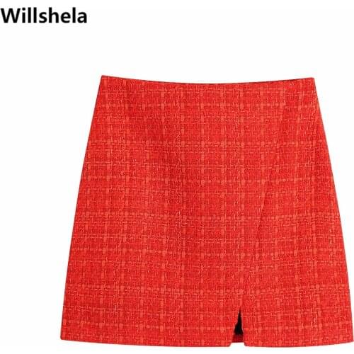 Женские мини юбки Willshela China At AliExpress