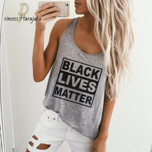 Summer Fashion Loose Plus Size Sexy Women Sleeveless O-neck Tank Top English Alphabet Print Graphic Gray Tee Tops Vest Clothes