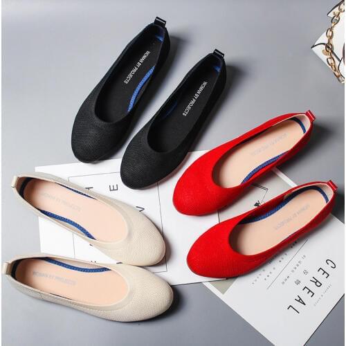 Womens flat Shoes Zapatos De Mujer Autumn 2021 Round flat Shoes Loafers Ballerine Femme Tenis Feminino Casual Black Ladies