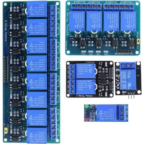 1 2 4 8 Channel 5V Relay Shield Module Board for Arduino Raspberry Pi ARM yk