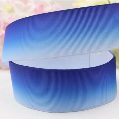 16724-14,38MM gradient colors printed grosgrain ribbon packaging design, DIY accessories handmade materials