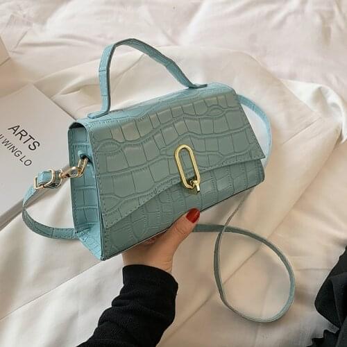 2021 Crocodile Pattern PU Leather Crossbody Bags For Women Chain Female Shoulder Handbags Mini Purses Travel Cross Body Bag