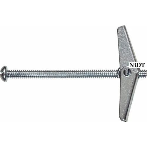 40Pcs M4 M5 M6 M8 Threaded Bolt Toggle Anchor Zinc-Plated Butterfly Spring Loaded Wing