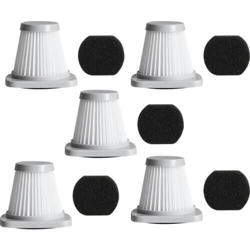 5Pcs/1Set for Midea Handheld Vacuum Cleaner SC861 SC861A Accessories Haipa Filter HEPA Filter