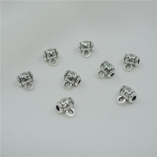 50Pcs/Lot New Creative Metal Beads Connectors For End Caps Beads DIY Bracelet Jewelry Making Findings Charm Bead Accessories