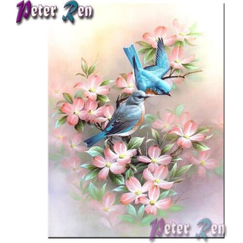 5d Diamond Painting Flowers and birds Embroidery Diy full Square/round Mosaic Picture Rhinestone Handmade Home Decoration