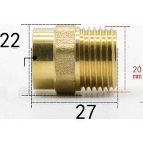 DN15 G 1/2" BSPP Male x 16mm Weld Socket Brass Pipe Fitting Coupler Adapter Water Gas Oil