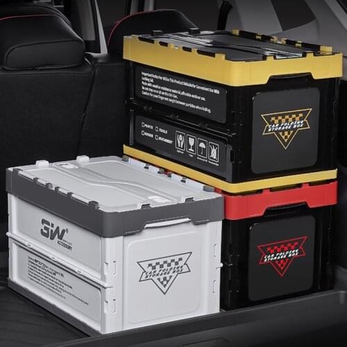 Home Supplies Vehicle Mounted Storage Box Clothing Storage Containers Foldable Plastic Shoe Box Bathroom Objects Storages