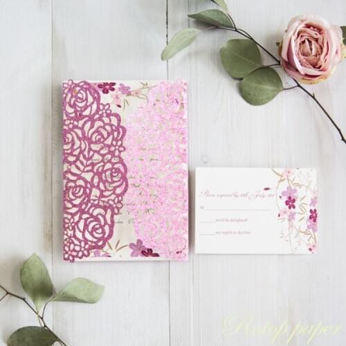 Hot sale & high quality Laser cut Wedding invitation & Excellent Design Laser Cut Wedding Personalize Invitation Card