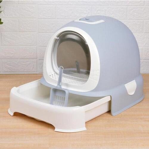 Cat Sand Pot Fully Closed Cat Toilet Deodorization Extra Large Anti-splash Cat Sand Pot Cat Products Drawer Cat Dung Pot