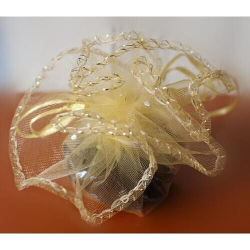 40cm 1000pcs Multi Round Gift Bags For Jewelry/wedding/christmas/birthday Yarn Bag With Handles Diy Packaging Gifts Organza Bags