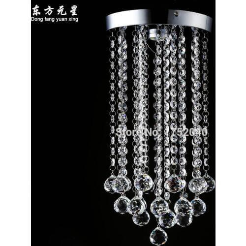 Little crystal chandelier lamp led light entrance hallway stairs lighting decoration