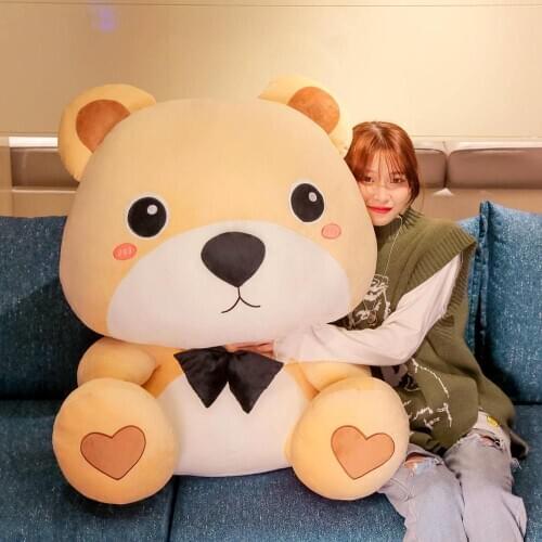 Cartoon popular Stupid bear Plush toy soft animal stuffed doll fat animal toy child girl Christmas Birthday Kawaii gift