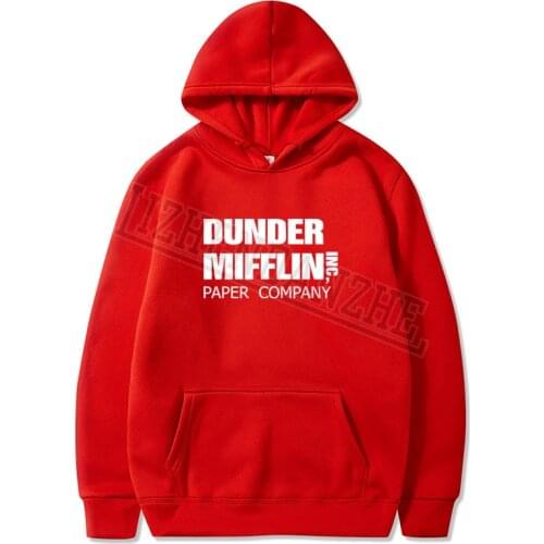 Dunder Mifflin Mens Hoodies Spring Autumn Male Casual Men and women Sweatshirt hoody Fashion printing Tops 0224
