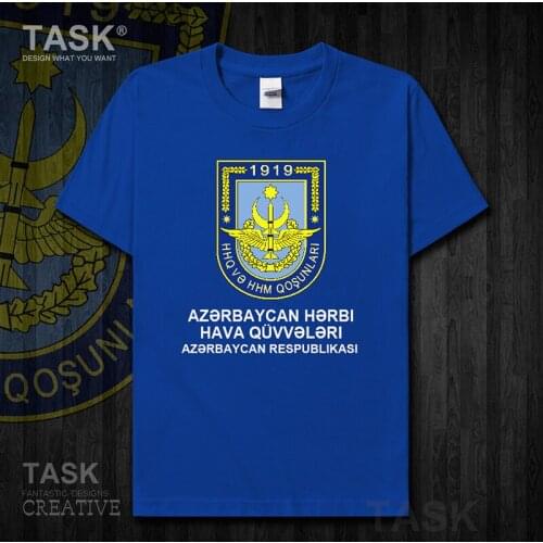 Air Force Azerbaijan Azerbaijani AZE Short sleeve clothes t shirt new Tops sports fans fitness country Army Tactical Military 01