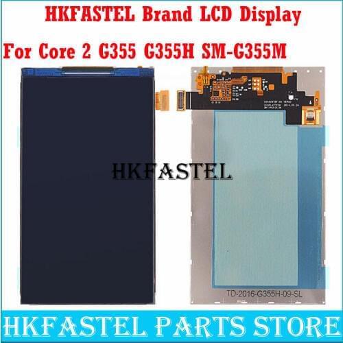 HKFASTEL Brand Original LCD For Samsung Galaxy Core II Core 2 G355 G355H SM-G355M Mobile Phone LCD Screen Digitizer Display