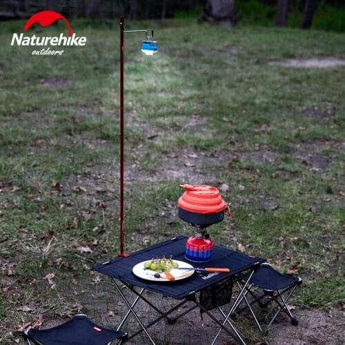 Naturehike Outdoor Camping Light Rack Lamppost Camping Lamp Bracket Portable Folding Camp Light Pole Tent Light Pole