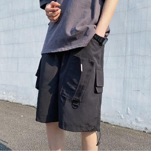 Tide Brand Tooling Ins Functional Shorts Mens Loose Korean Summer Five-point Pants Mens Casual Straight Five-point Pants
