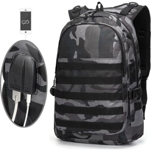 Backpack Men Laptop Bag Parent-child Backpack Kids Bag Infantry Pack Student Schoolbag Camouflage Travel Canvas Knapsack