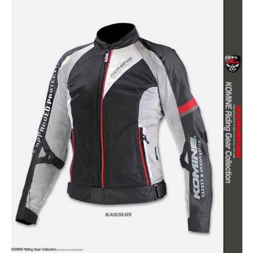 Mesh Jacket Komine JK098 Motorbike Street Moto Riding Locomotive Scooter Jackets With Protector