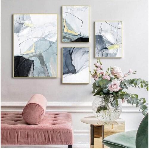 Morden Canvas Painting watercolor line Prints Art s Prints Abstract Art Wall Ink painting Pictures Living Room Home Decor