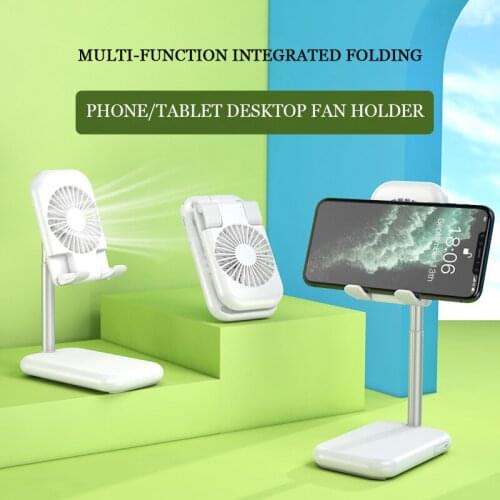 New USB small fan cooling mobile phone bracket aluminum alloy telescopic folding computer general lazy person direct broadcastin