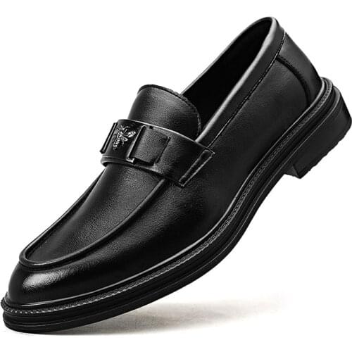 Genuine Leather Footwear Brand Luxury Men Casual Driving Designer Business Loafers Mens Moccasins Italian Wedding Dress Shoes