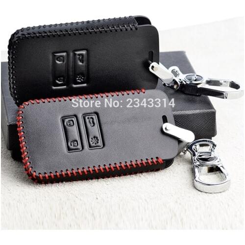 For Renault Dacia Duster 2020 Smart Key Buttons Genuine Leather Remote Control Car Keychain Key Cover Case Accessories
