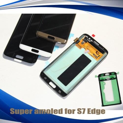 Phone LCD For Samsung S7 edge G935F G935A G935FD lcd display with touch screen Digitizer 5.5'' Super AMOLED Screen